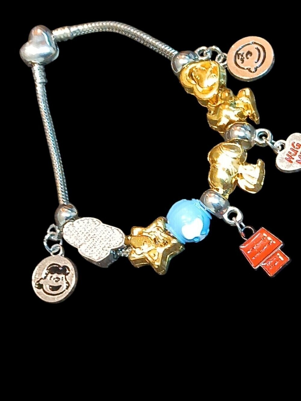 Peanuts - Snoopy & The Peanuts Crew on this Beautiful Charm Bracelet - Picture 3 of 12